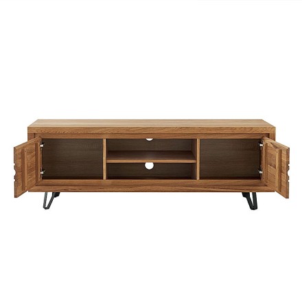 Meuble TV 2 portes - WAVES ouvert