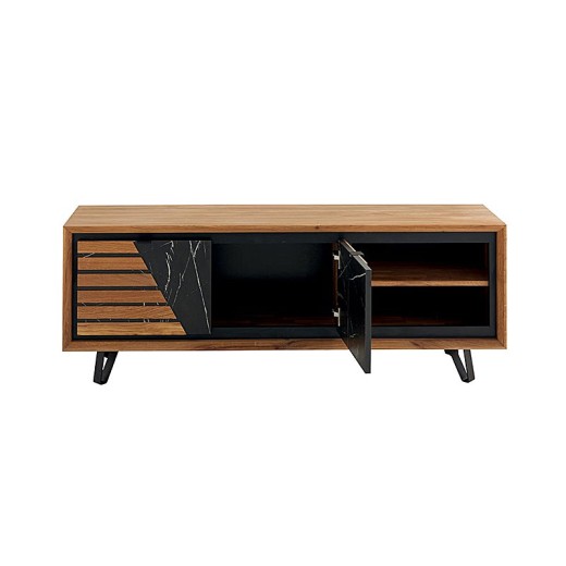 Meuble TV 2 tiroirs - RIVA OUVERT