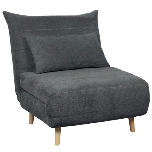 Fauteuil convertible tissu - FOLDA GRIS