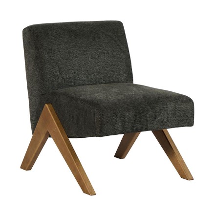 Fauteuil déco tissu - TOLDA GRIS