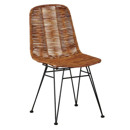 Chaise rotin naturel  - STEEN