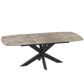 Table de repas extensible 160cm - PHOENIX ARGILE 2