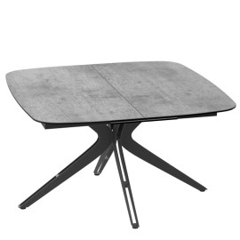 Table de repas carrée extensible - LIMA SILVER