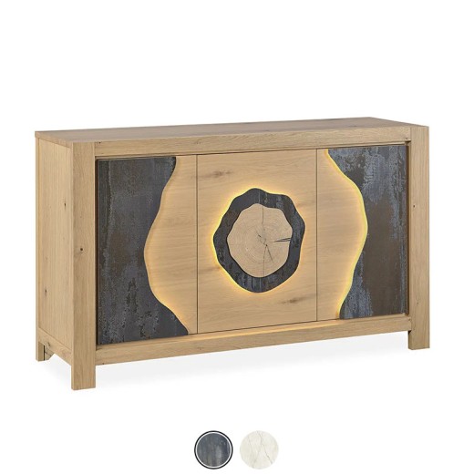 Mini Buffet 3 portes - Minérale brun