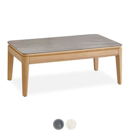 Table basse - Minérale brun