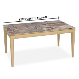 Table rectangle 160 extensible - Riviera bun 2