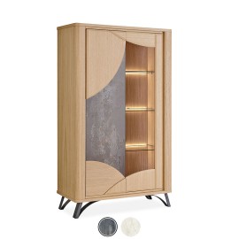 Vitrine 2 portes - Riviera brun