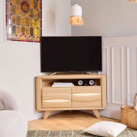 Meuble TV d'angle 2 portes - OLONNE