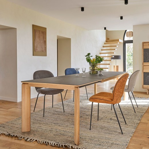 Table rectangle céramique extensible - Absolu