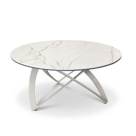 Table basse céramique blanc - DALLAS 2