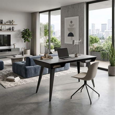Bureau contemporain - Rafale silver