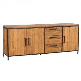 Buffet 3 portes 3 tiroirs en teck ROSTER