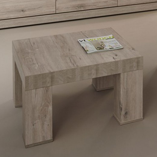 Table basse carrée en mélaminé gris ETNA Table basse carrée en mélaminé gris ETNA