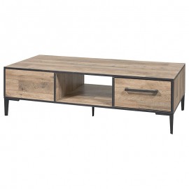 Table de salon XL en mélaminé naturel PERUGIA