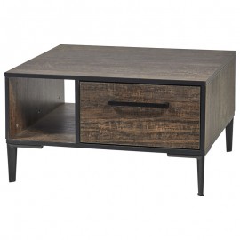 Table de salon en mélaminé fonçé PERUGIA 2