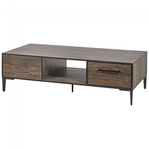 Table de salon XL en mélaminé fonçé PERUGIA Table de salon XL en mélaminé fonçé PERUGIA