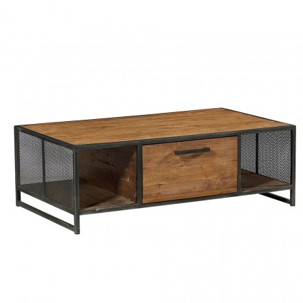 Table basse 2 tiroirs teck Athena