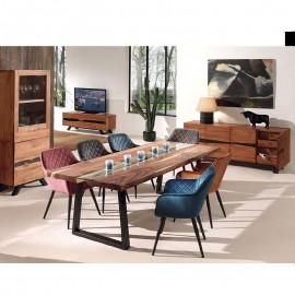 Buffet 4 portes 4 tiroirs teck Copley 2