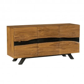 Buffet 3 portes 3 tiroirs teck Copley