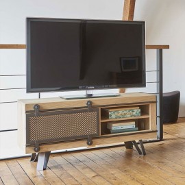 Meuble TV Fusion chêne massif