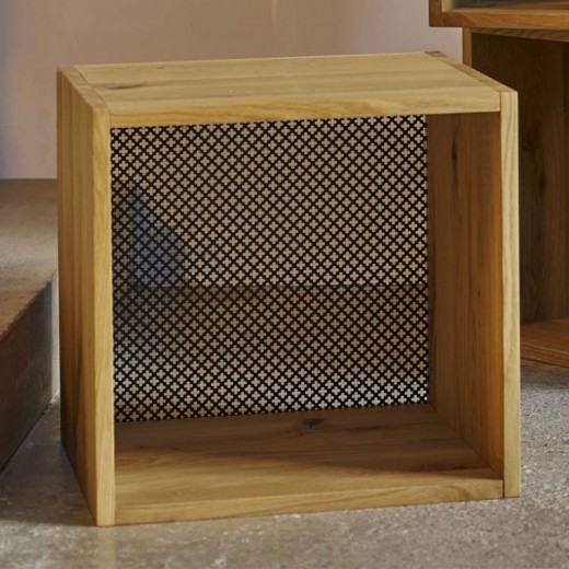 Bloc de rangement bibliothèque Brooks chêne massif Bloc de rangement bibliothèque Brooks chêne massif