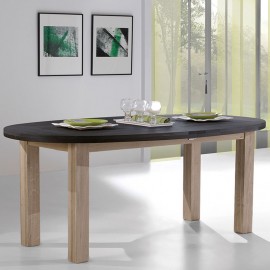 Table ovale extensible Whitney chêne grisé