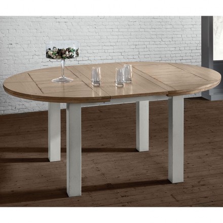 Table ronde romance teinte perle