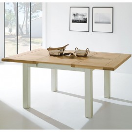 Table carrée romance teinte vanille 2