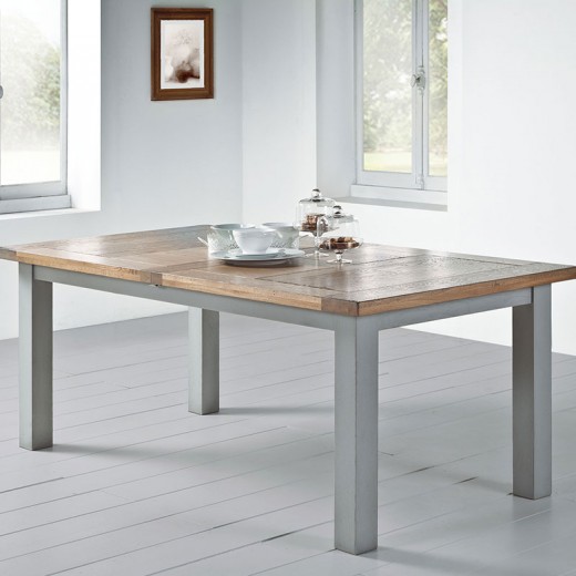 Table rectangle romance teinte tilleul