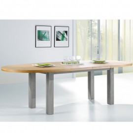 Table ovale romance teinte tilleul 2
