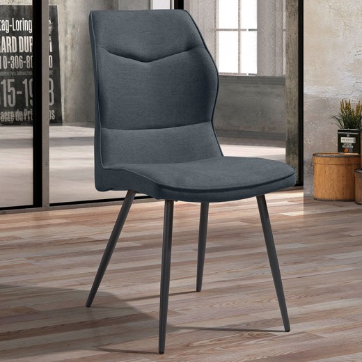Chaise contemporaine tissu Julie