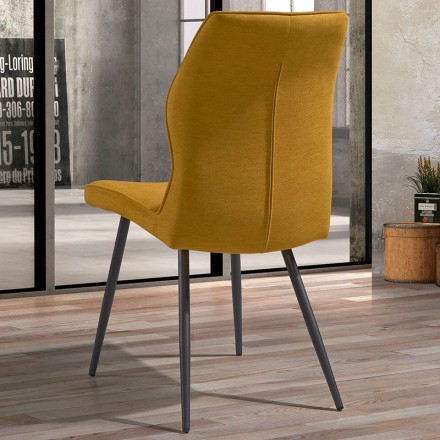 Chaise contemporaine tissu Julie dos
