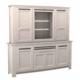 Vaisselier Malaga 8 portes 1 tiroir naturel