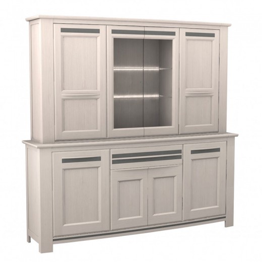 Vaisselier Malaga 8 portes 1 tiroir naturel Vaisselier Malaga 8 portes 1 tiroir naturel