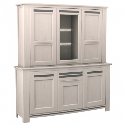 Vaisselier Malaga 6 portes 1 tiroir naturel Vaisselier Malaga 6 portes 1 tiroir naturel