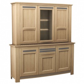 Vaisselier Malaga 6 portes 1 tiroir sable