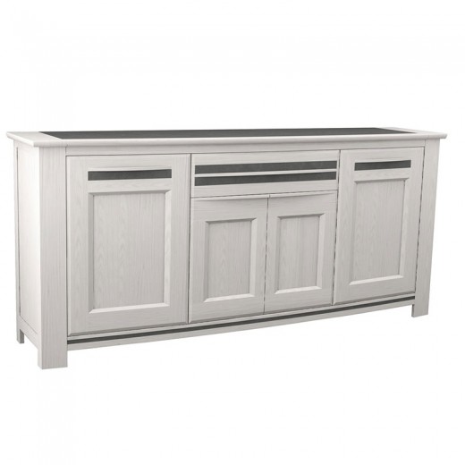 Buffet Malaga 4 portes 1 tiroir blanchi