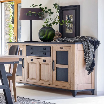 Buffet Indus 4 portes 1 tiroir