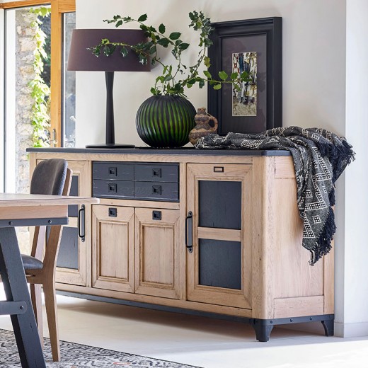 Buffet Indus 4 portes 1 tiroir Buffet Indus 4 portes 1 tiroir