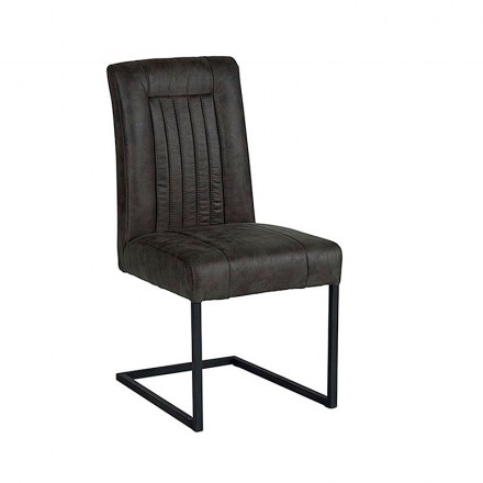 Chaise pieds métal anthracite Thio II