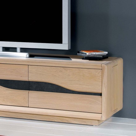 Meuble TV avec support en chêne et céramique - CERAM