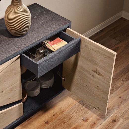 Buffet 3 portes 1 tiroir - FLORE tiroir Buffet 3 portes 1 tiroir - FLORE tiroir