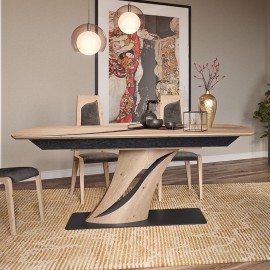 Table pied central extensible - FLORE