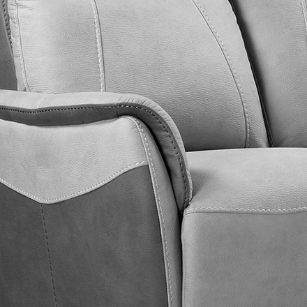 Canapé 2 places  - COMPLICE GRIS DETAIL