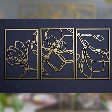 Sculpture murale Fleur