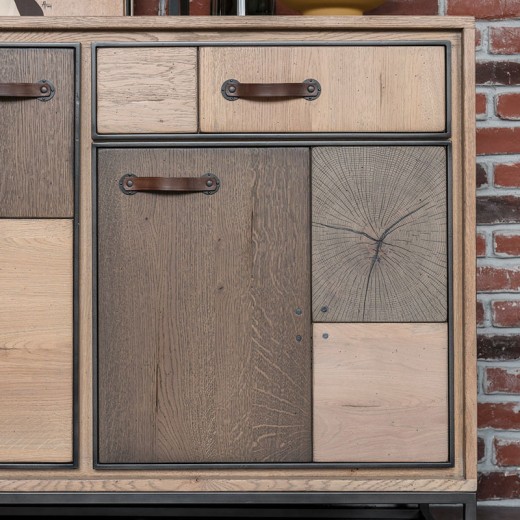 Buffet 3 portes 2 tiroirs - PATCHWORK DETAILS Buffet 3 portes 2 tiroirs - PATCHWORK DETAILS