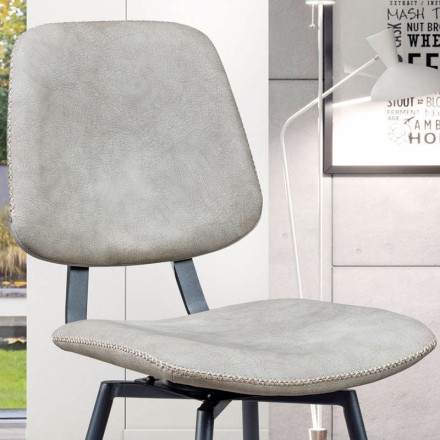 Chaise bar pivotante - Margot beige détails