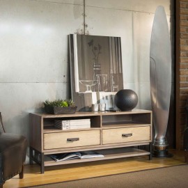 Meuble TV 2 tiroirs - MANUFACTURE