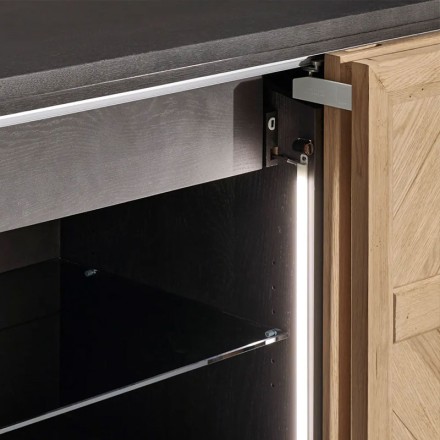 Buffet 2 portes coplanaires - Haussmann détails