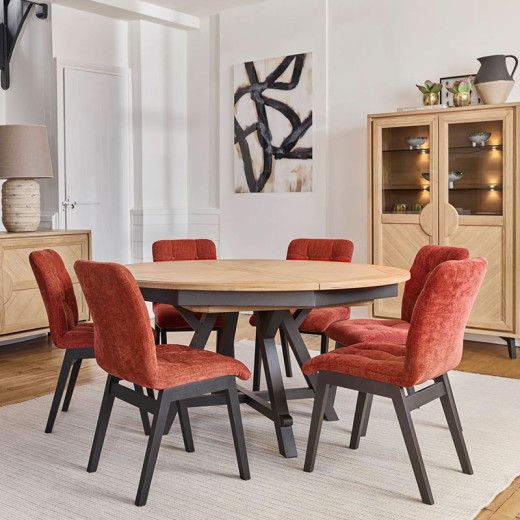 Table ronde extensible - Haussmann Table ronde extensible - Haussmann